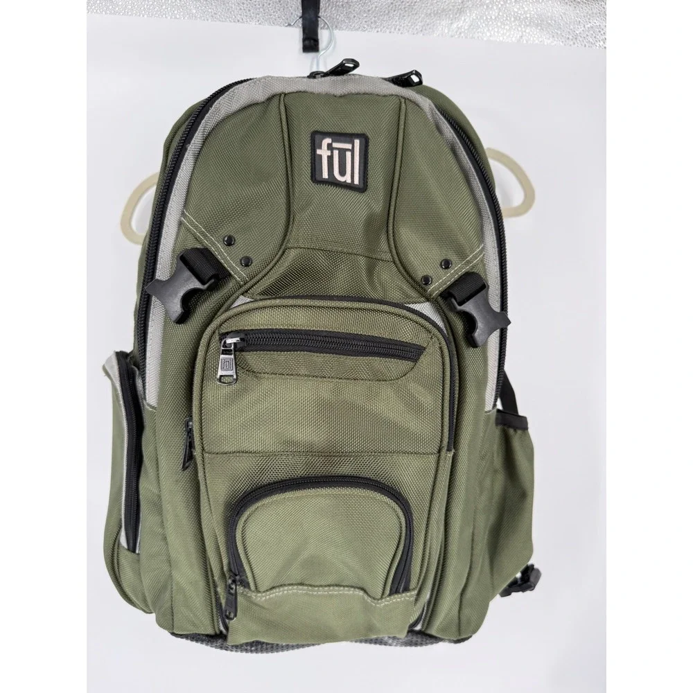 F21 Ful Laptop Backpack Olive Green 17